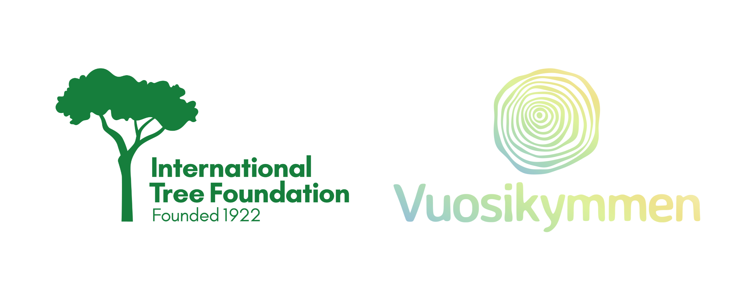 ITF and Vuosikymmen logos The logo of International Tree Foundation, next to the logo of Vuosikymmen